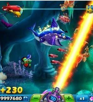 猎鱼达人3D（海豚）属性：直线长距火焰持续灼烧适合针对 BOSS 与狭长通道鱼群